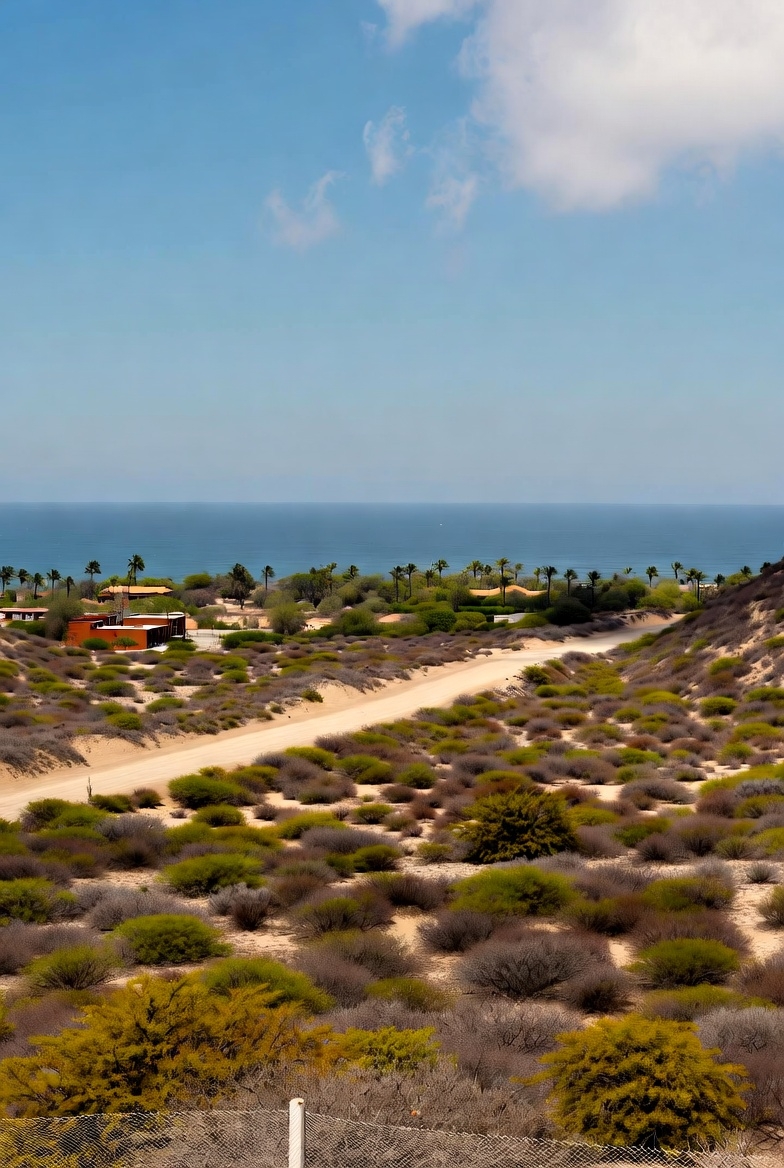 The landscape of Todos Santos, Mexico